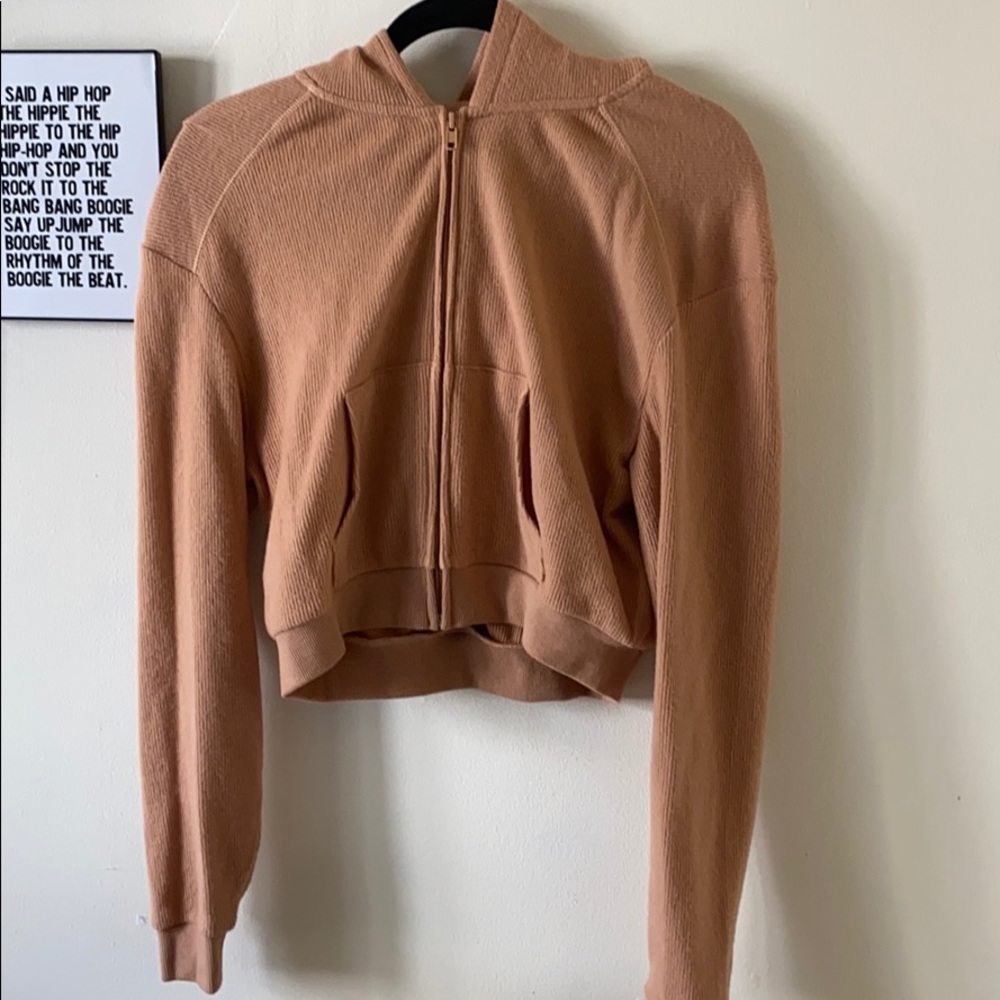 SKIMS Waffle Zip Up